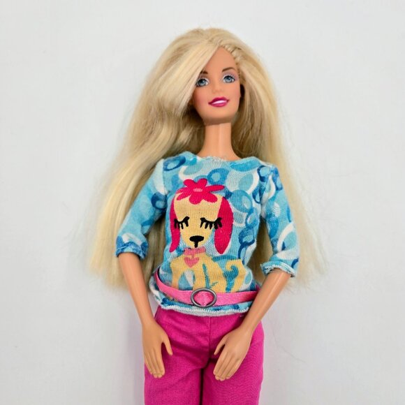 Barbie Stylin Pup Barbie Doll & Dog Ginger Cocker Spaniel 56684 2002 Mattel Read - Picture 15 of 16